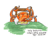 No.019  An octopus eating scrambled eggs!
